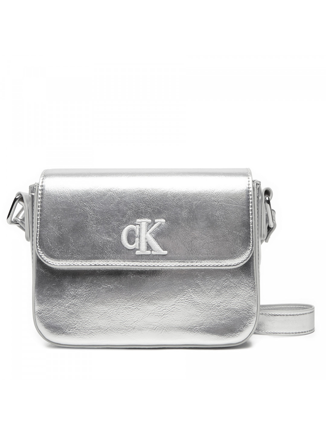 Kabelka Calvin Klein Jeans IU0IU00688 Stříbrná